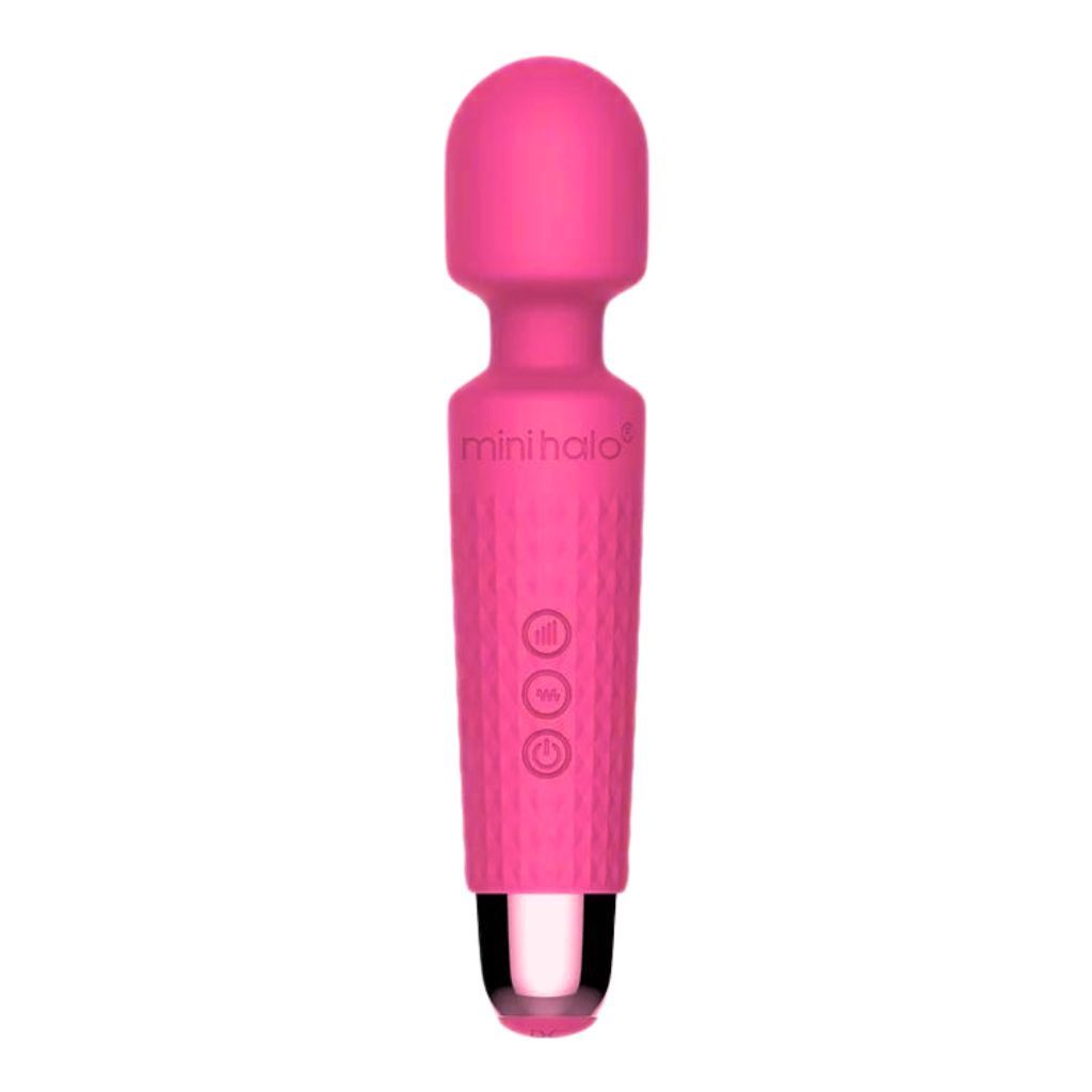Mini Halo Rechargeable Wand, Color: Hot Pink