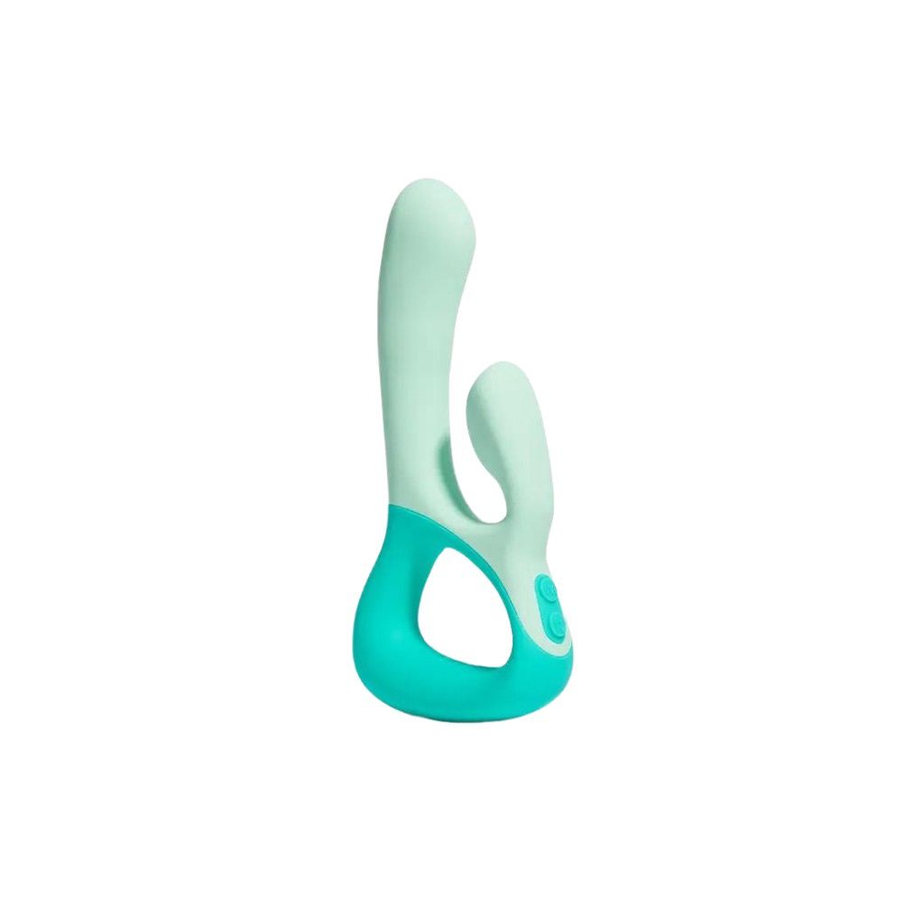 Clutch Thrusting &amp; Vibrating Rabbit, Color: Mint/Sea