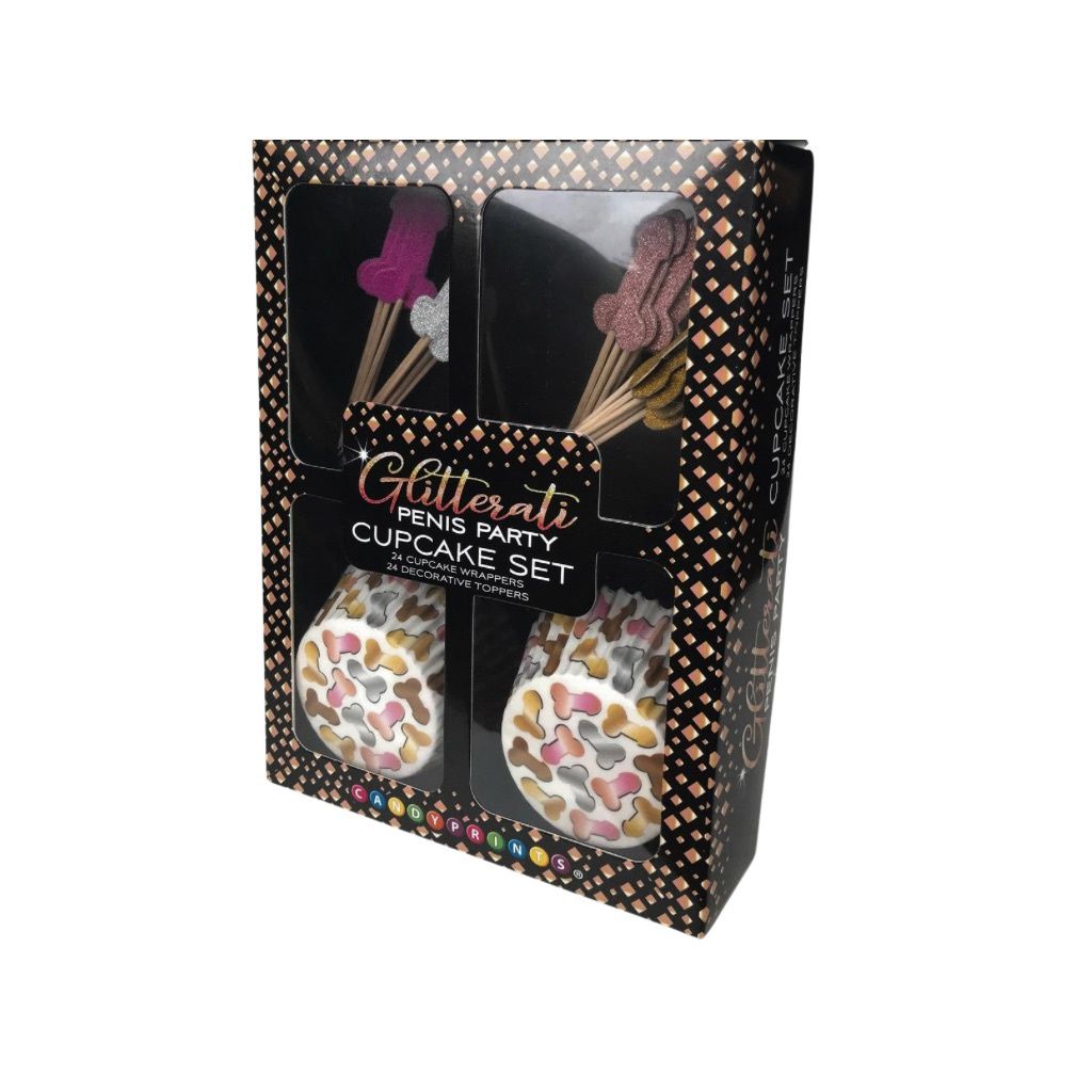 Glitterati Penis Cupcake Set