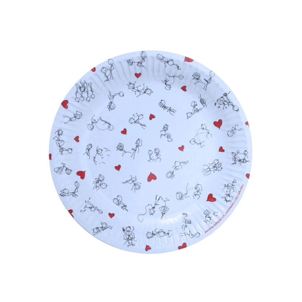 Naughty Stick Figure Plates