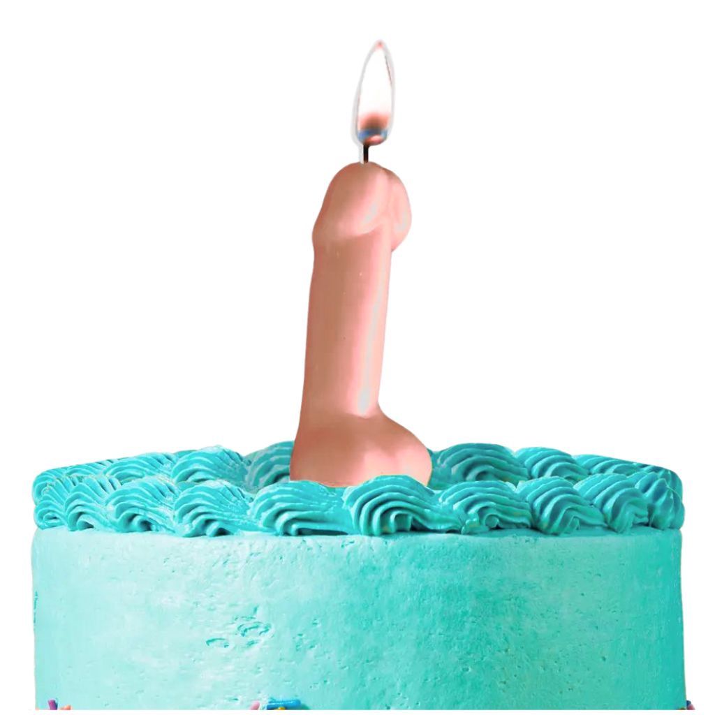 Peach Penis Candle