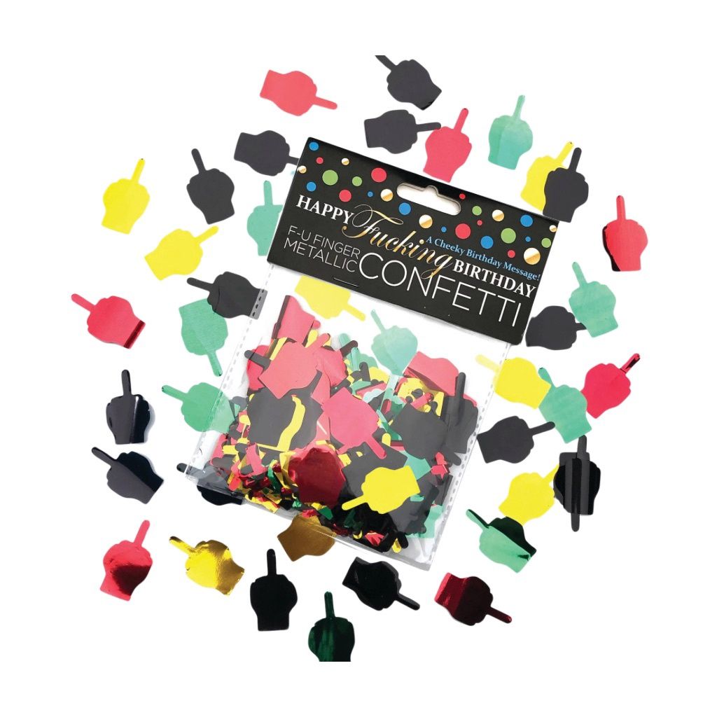 Happy F&#39;n Birthday FU Finger Confetti