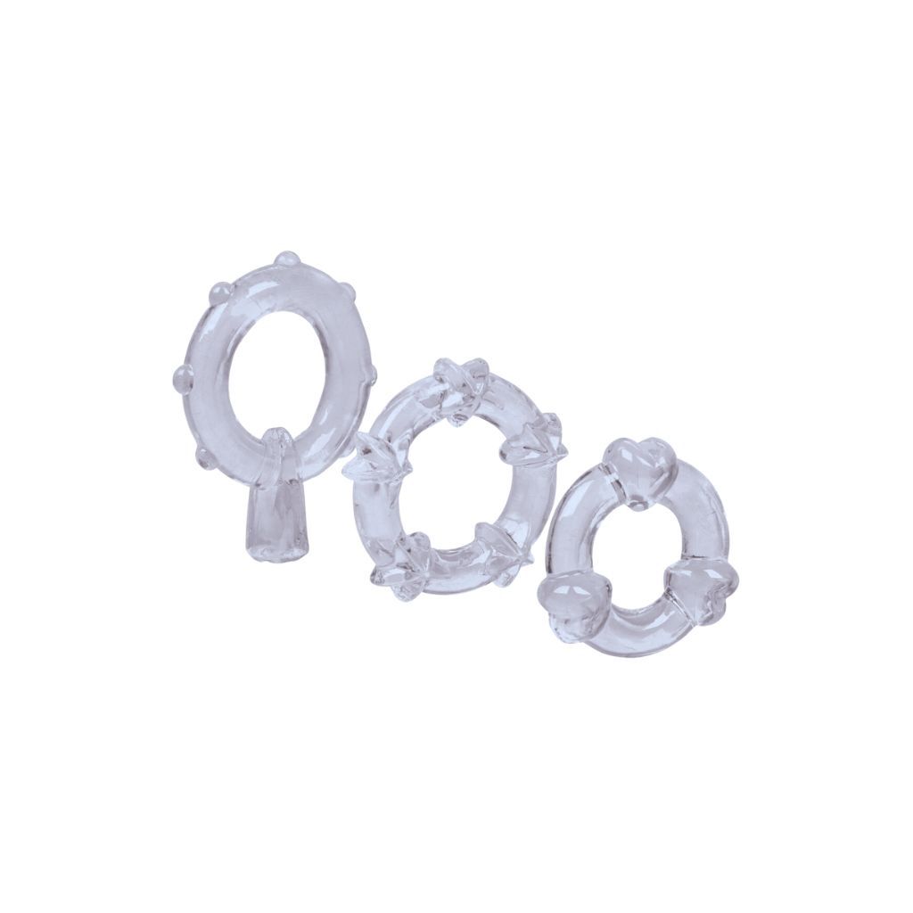 Magic C-Rings 3 Piece Set, Color: Clear