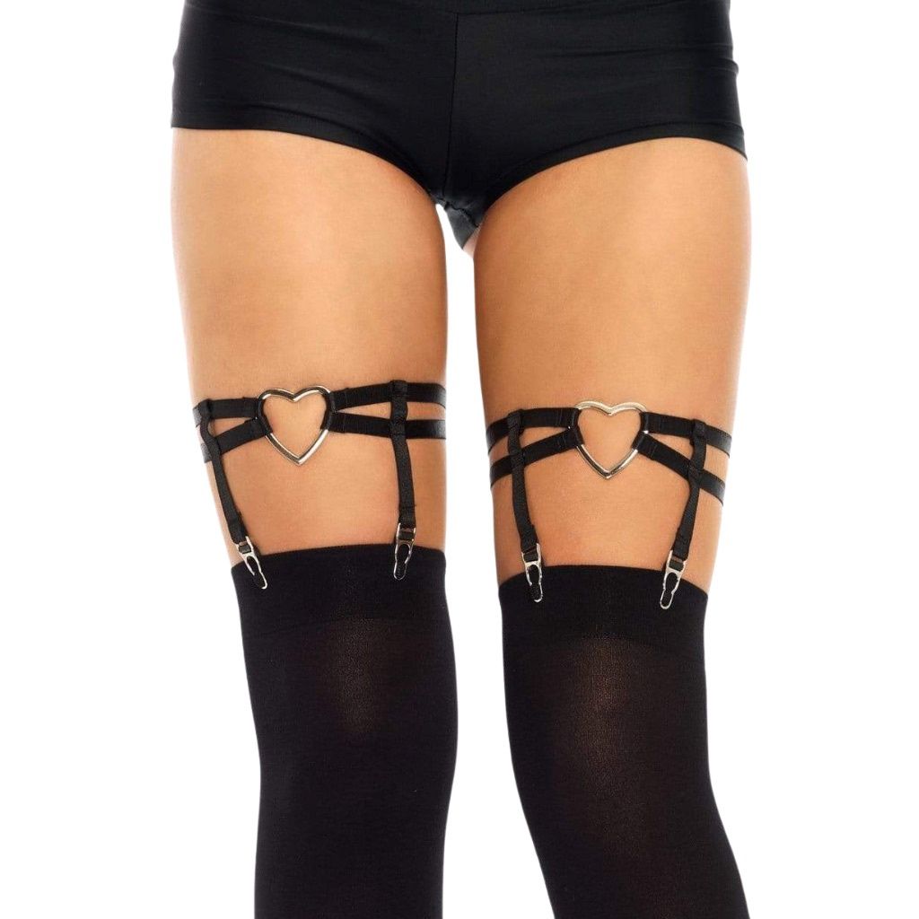 Dual Strap Heart Garters