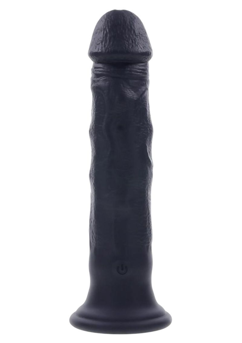 Black Thunder Massaging Remote Control Dildo