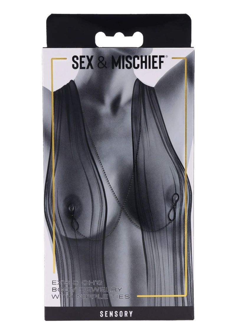 Sex &amp; Mischief Body Jewelry with Nipple Ties