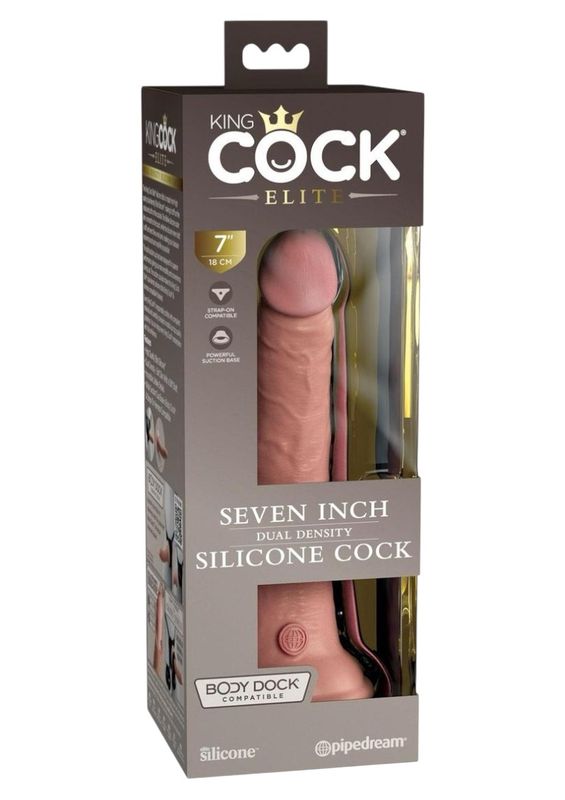 King Cock Elite Dual Density Silicone Dildo