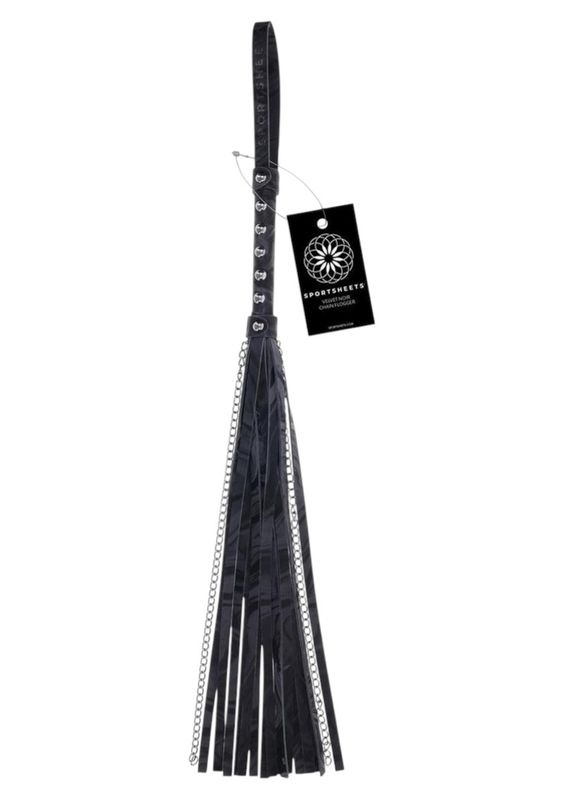Velvet Noir Chain Flogger