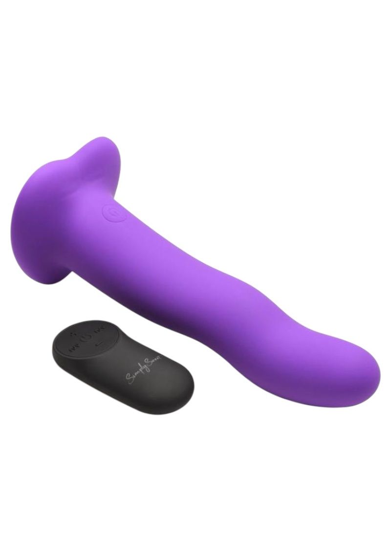 Simply Sweet Wavy Vibrating Dildo