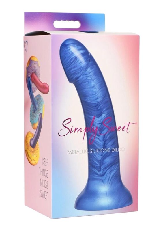 Simply Sweet Metallic Silicone Dildo