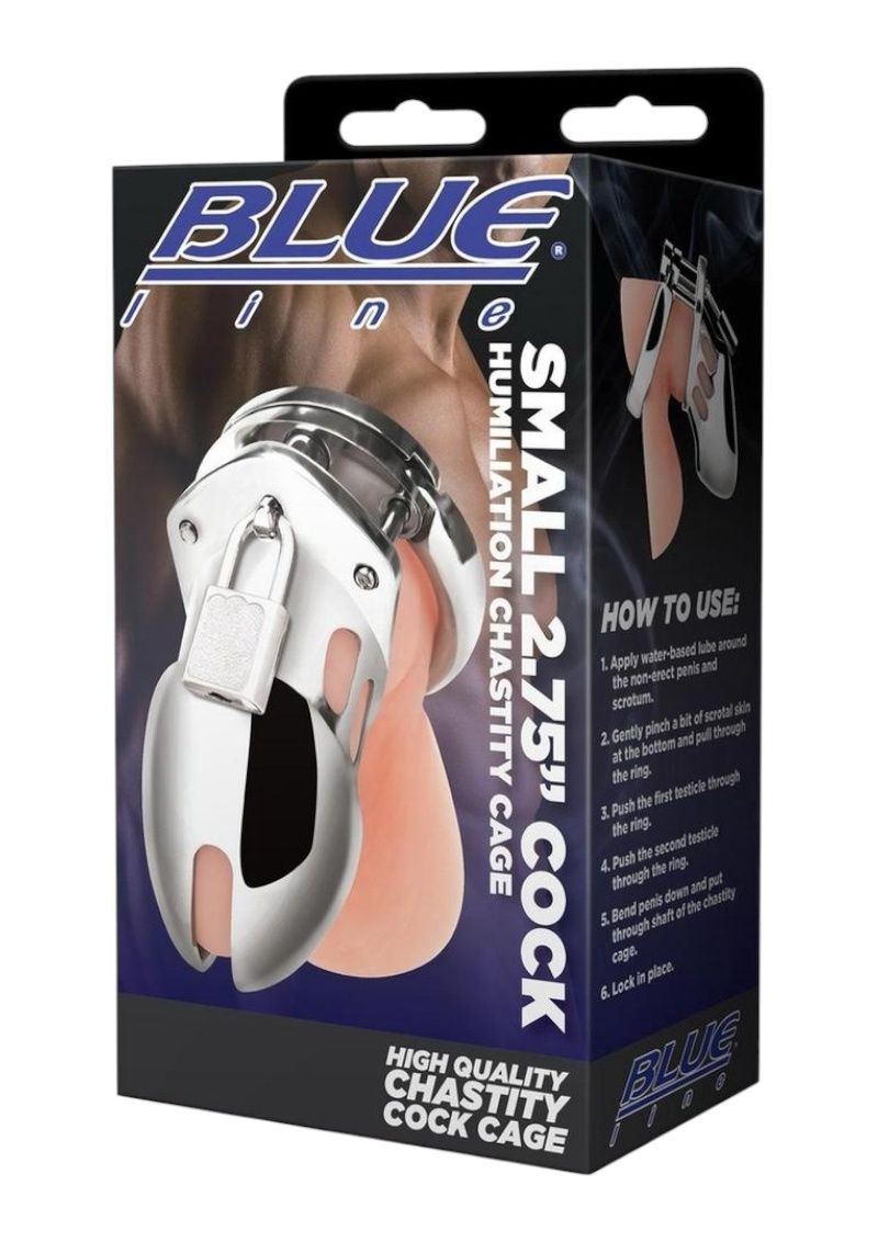 Blue Line Humiliation Cage - Silver