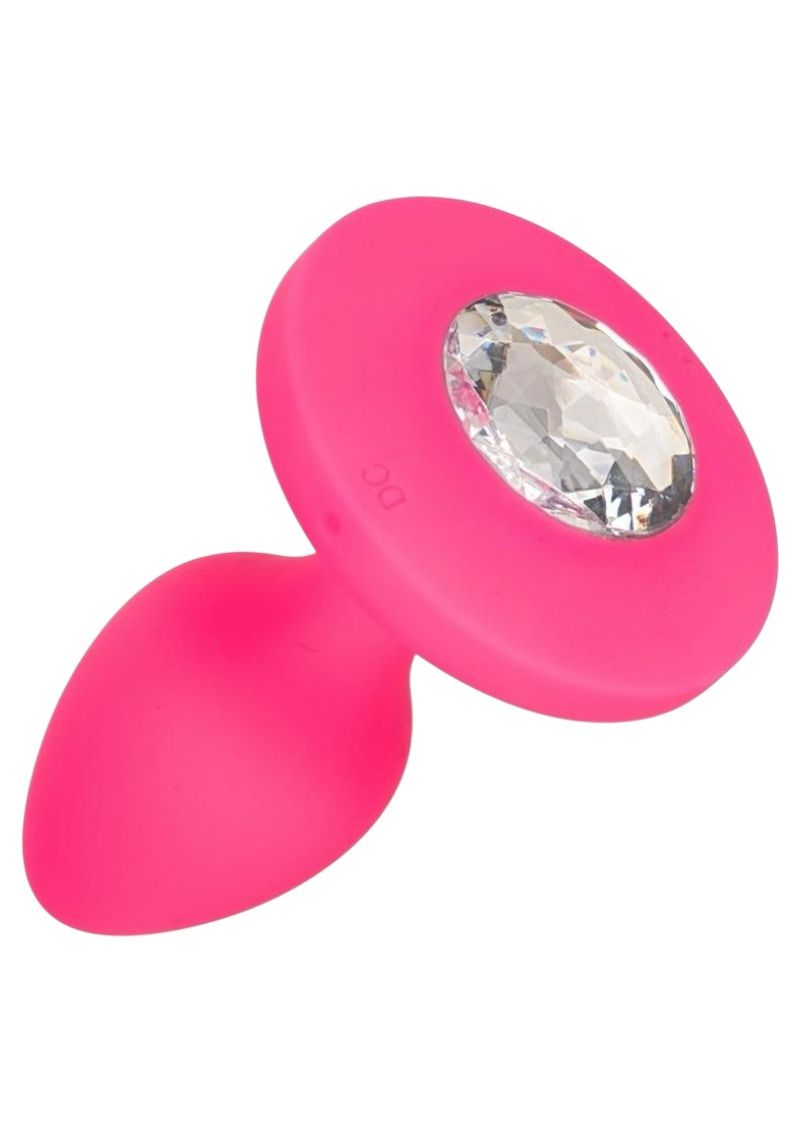 Cheeky Gems Vibrating Gem Plug, Size: Small, Color: Pink