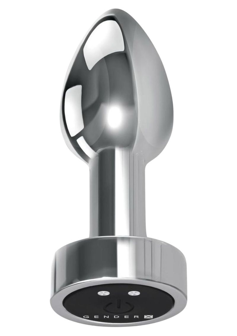 Gender X Rockin Vibrating Metal Plug, Size: Mini