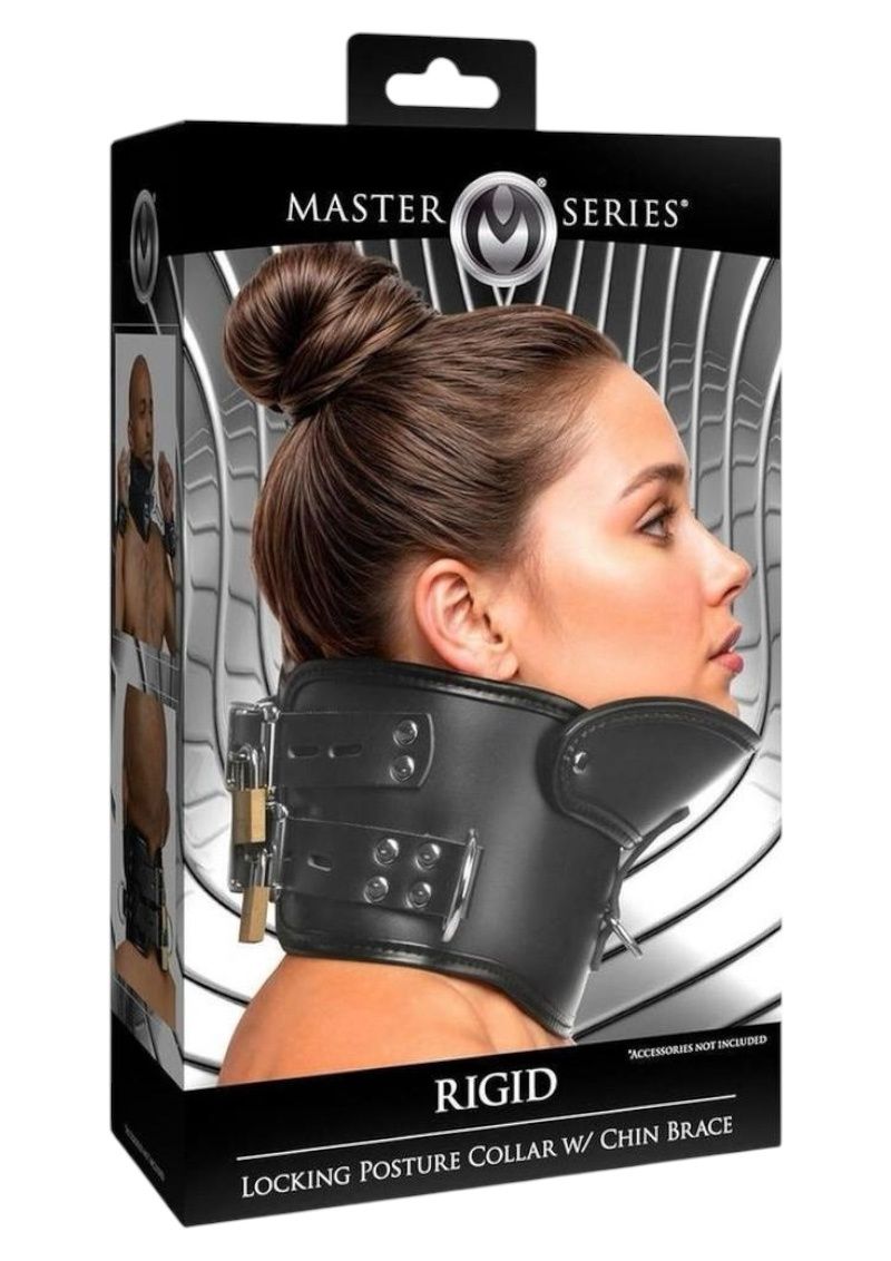 Rigid Locking Posture Collar With Chin Brace
