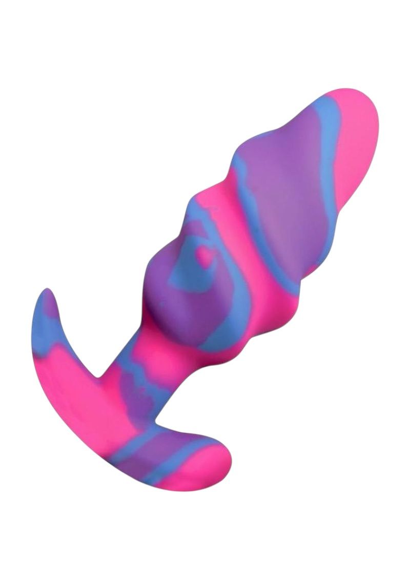 Unicorn Swirl Silicone Plug, Size: Medium