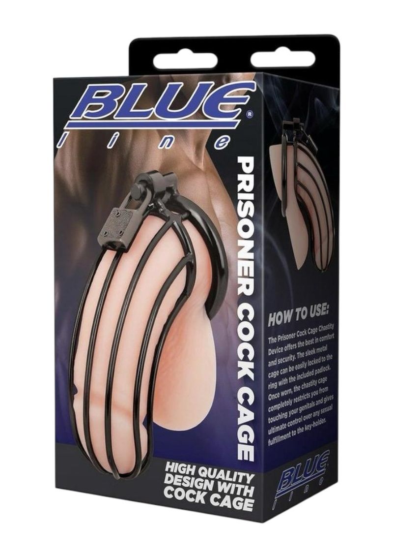 Prisoner Chastity Cage, Color: Black