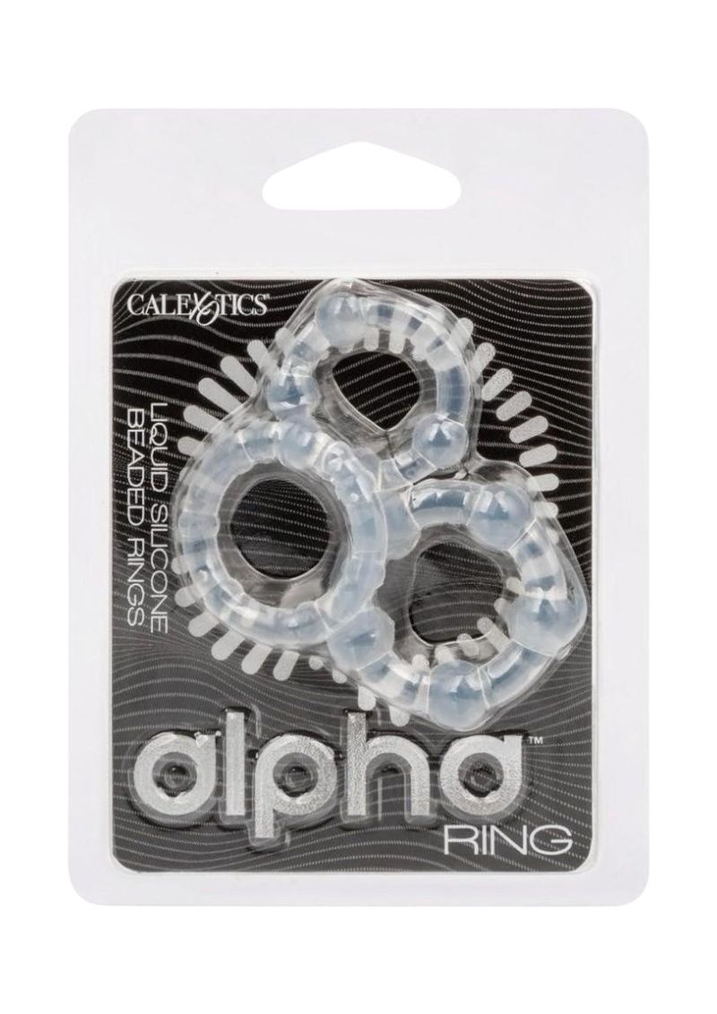 Alpha Liquid Silicone Beaded Rings Set
