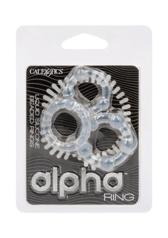 Alpha Liquid Silicone Beaded Rings Set
