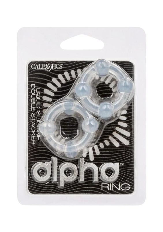 Alpha Liquid Silicone Double Stacker Ring
