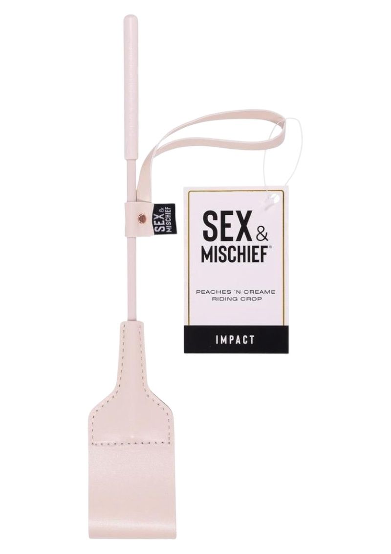 Sex &amp; Mischief Peaches &#39;n Creame Riding Crop