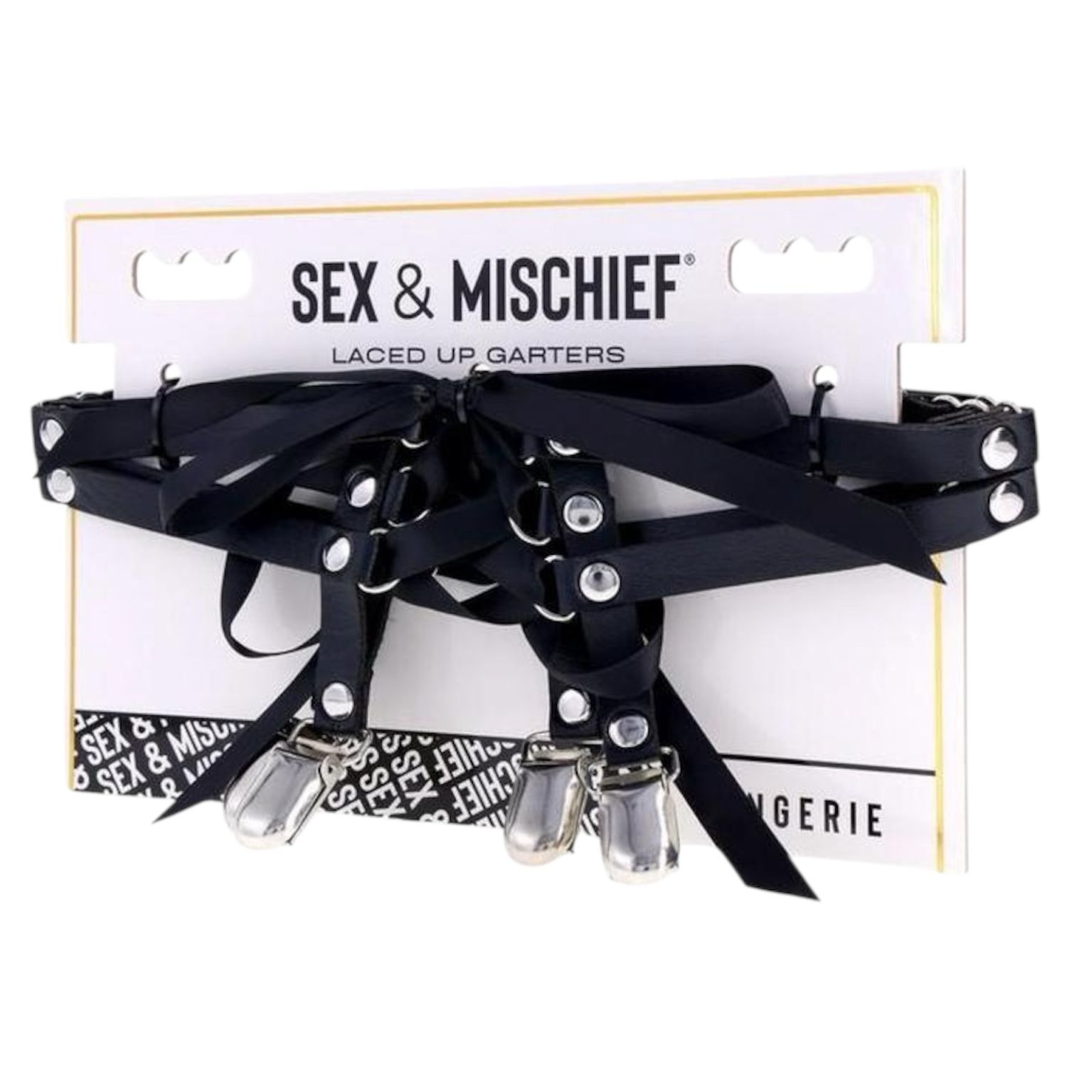 Sex &amp; Mischief Laced Up Garters