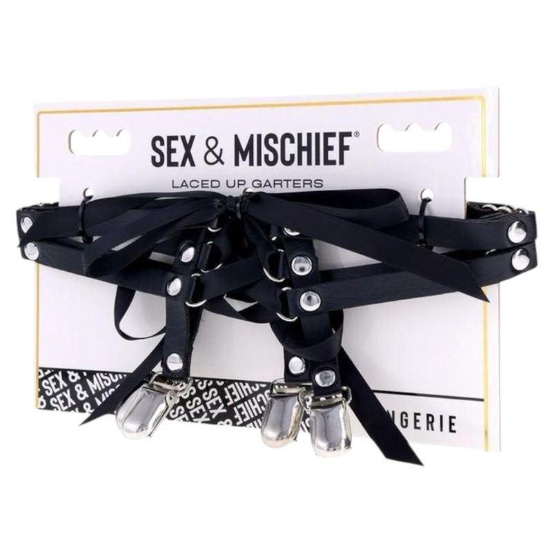 Sex &amp; Mischief Laced Up Garters