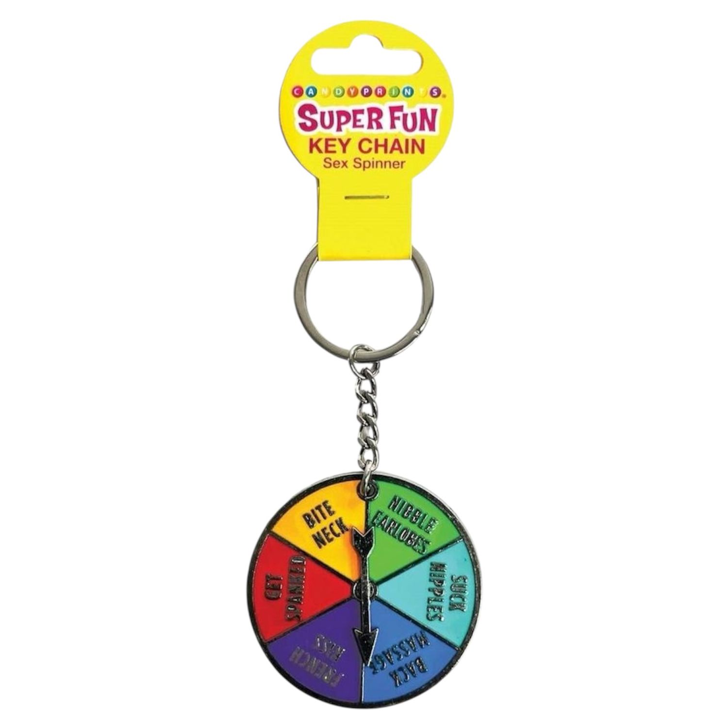 Super Fun Novelty Key Chains, Style: Sex Spinner
