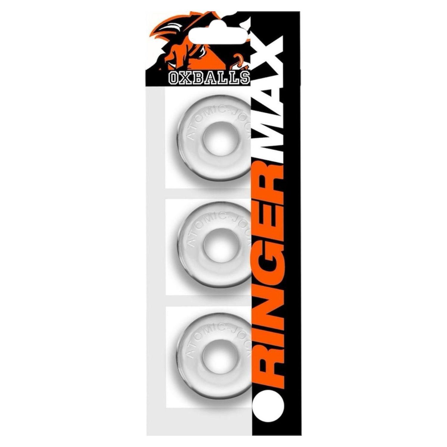 Ringer Max Cock Ring Set, Color: Clear
