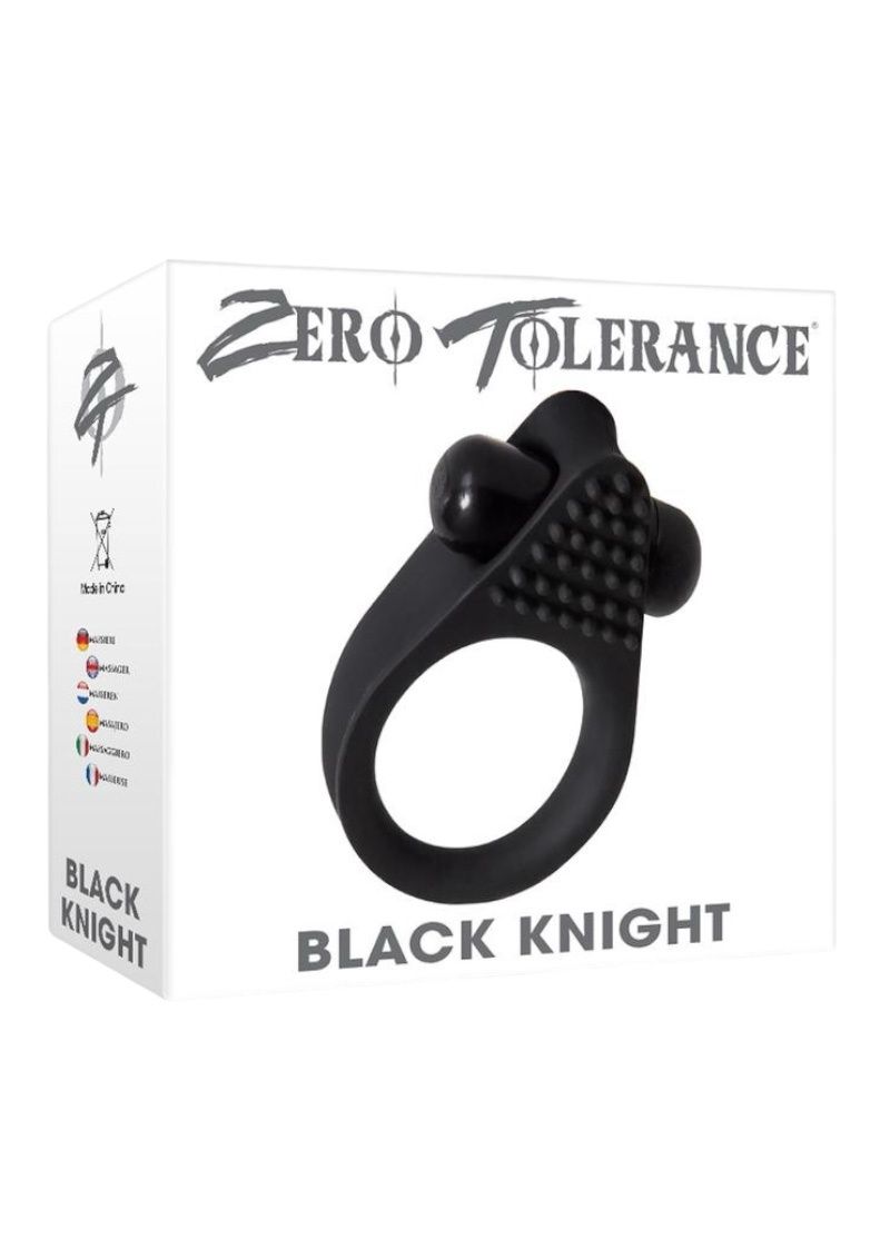 ZT Black Knight Textured Cock Ring