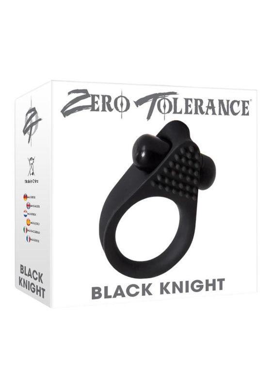 ZT Black Knight Textured Cock Ring