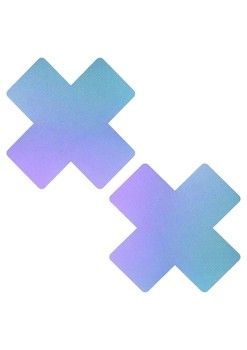 Pastel Blue Color Changing X Pasties