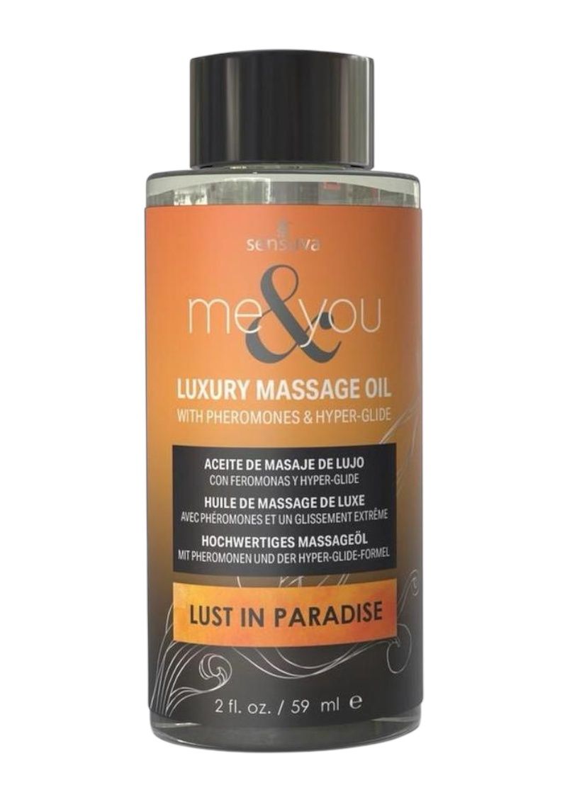 Me &amp; You Pheromone Infused Massage Oils, Scent: Lust In Paradise