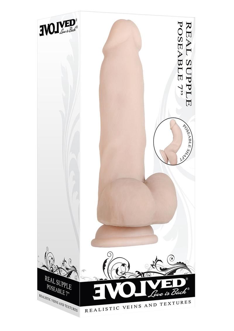 Realistic Posable Dildo - 7&quot;