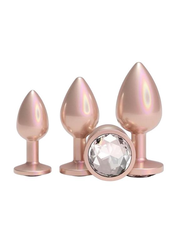 Rear Assets Tan Chrome Anal Plugs