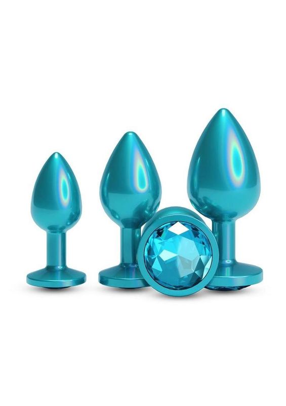 Rear Assets Teal Chrome Plugs