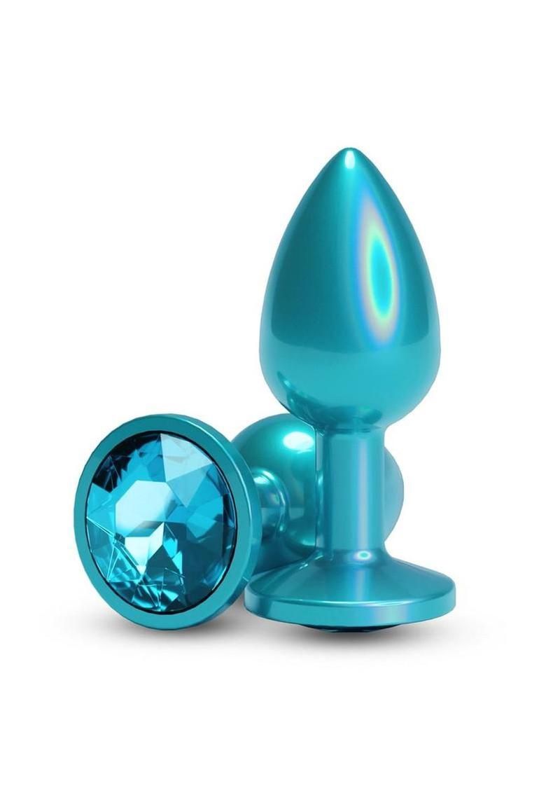 Rear Assets Teal Chrome Plugs, Size: Small