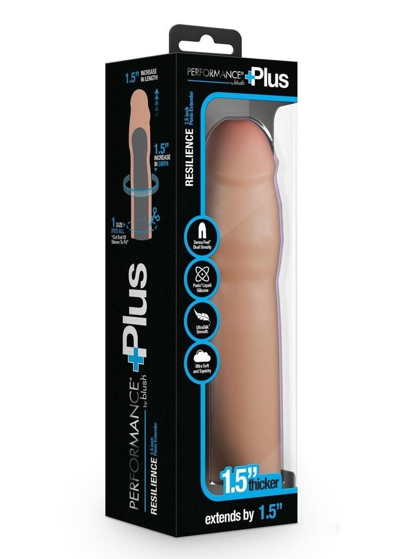 Performance Plug Silicone Penis Extender, Size: 1.5&quot;
