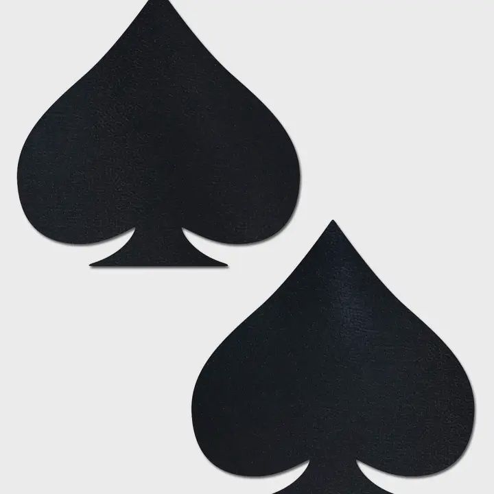 Liquid Black Spade Nipple Covers
