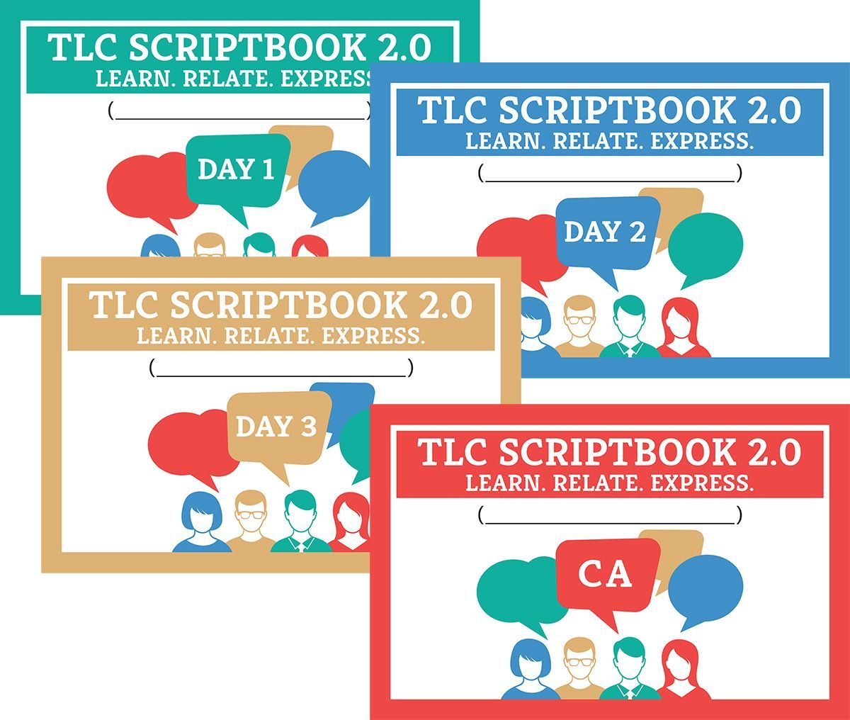 TLC Scriptbook 2.0 Complete Set (Day 1, Day 2, Day 3 & CA)