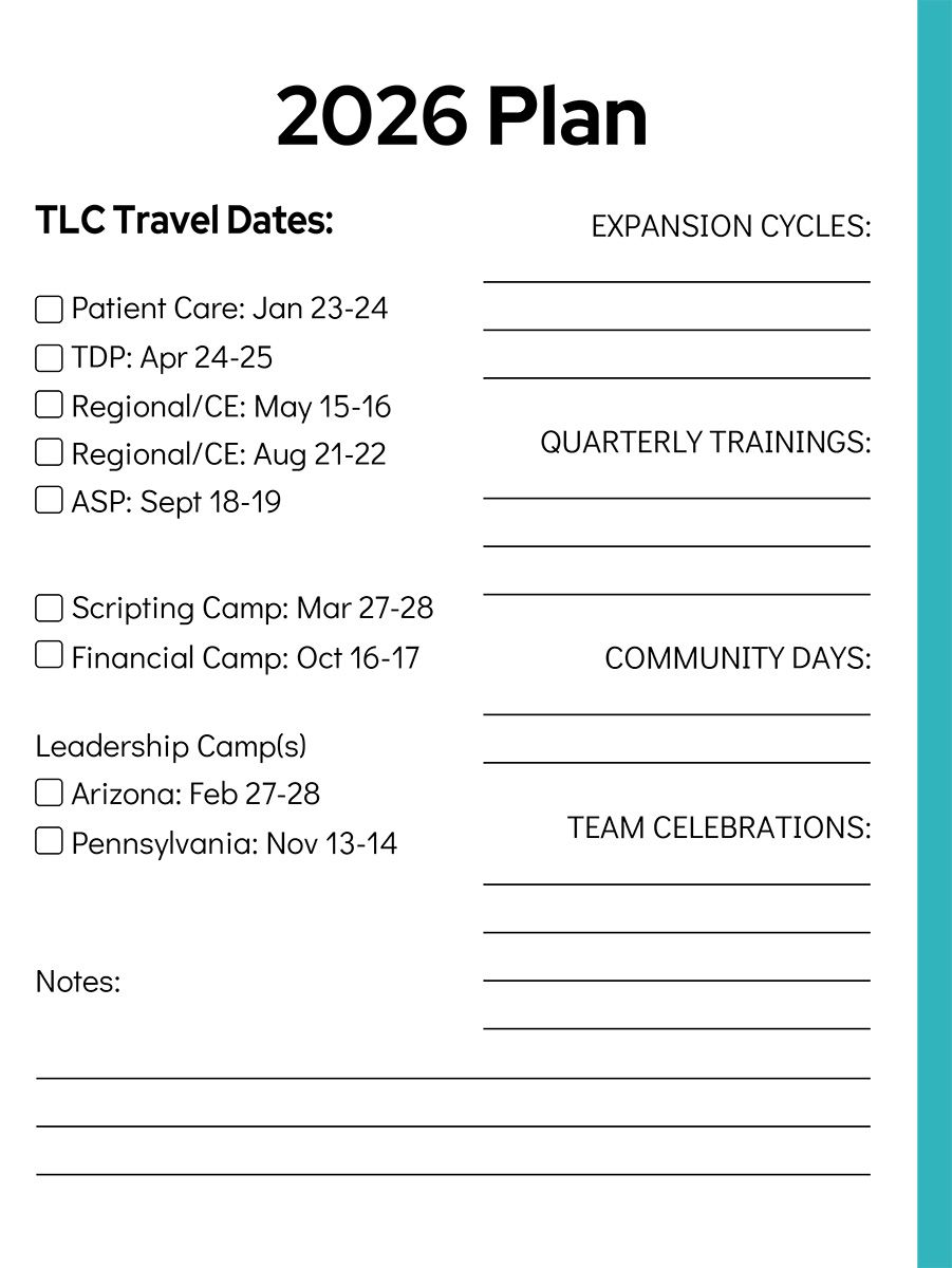 TLC's CA Annual Planner 2026
