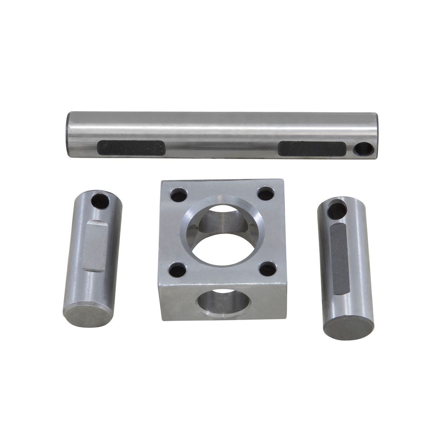Standard open/TracLoc cross pin shafts and block, 4 pinion design for 9" Ford