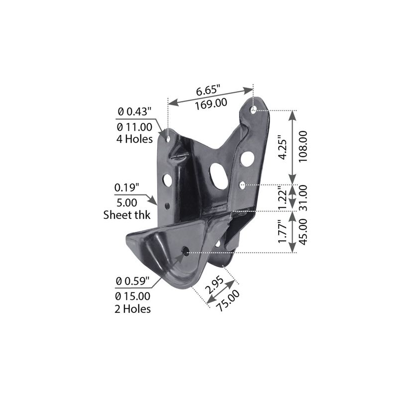HANGER FRONT LH '00-'06 TUNDRA