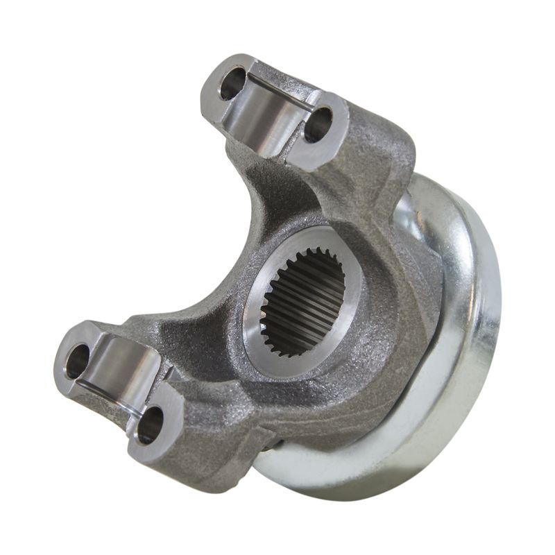 Yukon yoke for GM 8.2" with a 1310 U/Joint size. This yoke uses u-bolts.
