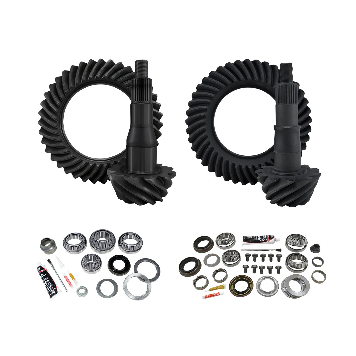 Yukon Re-Gear & Installation Kit, Ford 9.75", various F150, 4.11 ratio, fr&rr