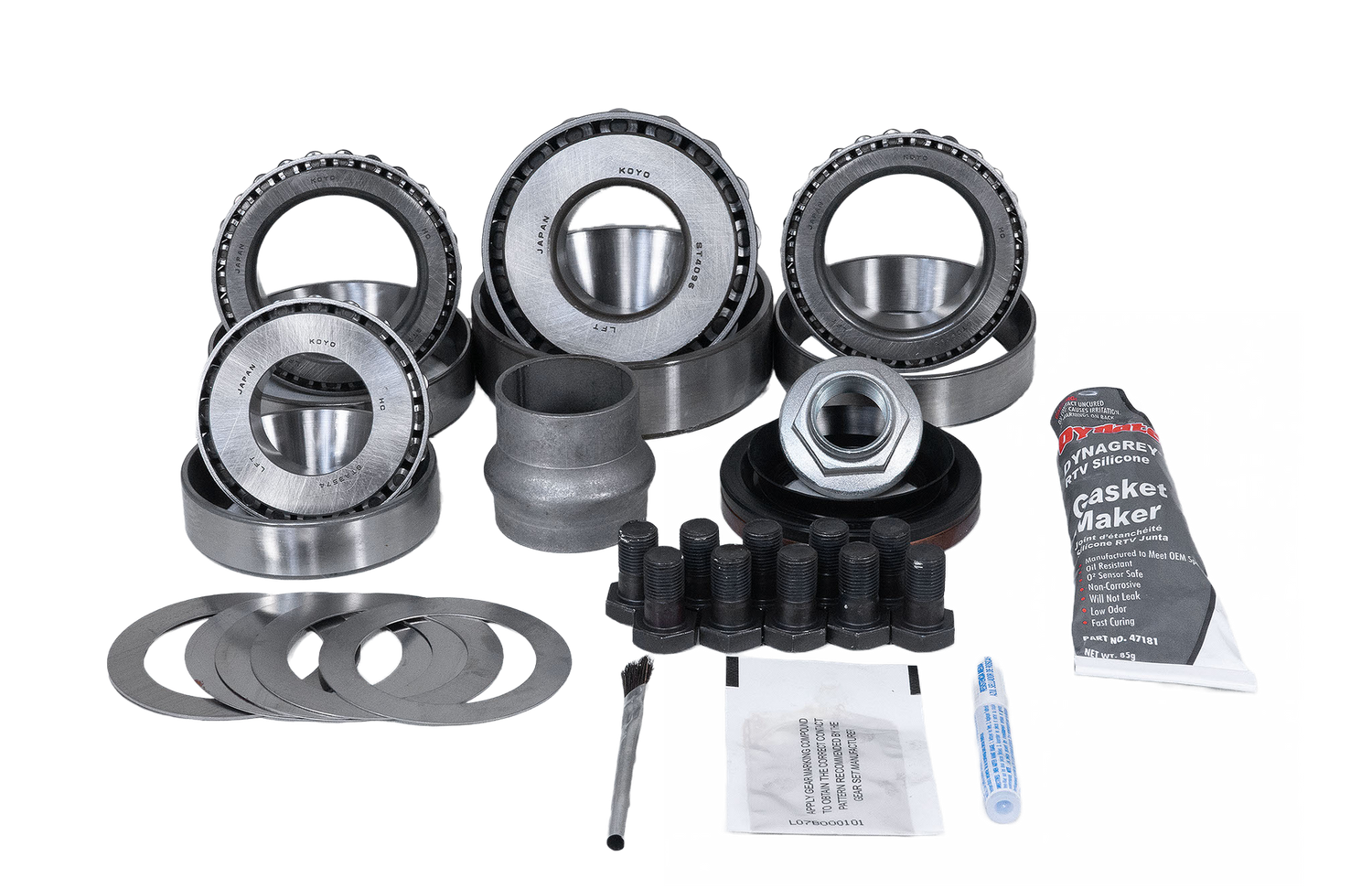 Toyota 8.2 Inch Rear Axle Open Carrier Ring and Pinion Master Install Kit Revolution Gear
