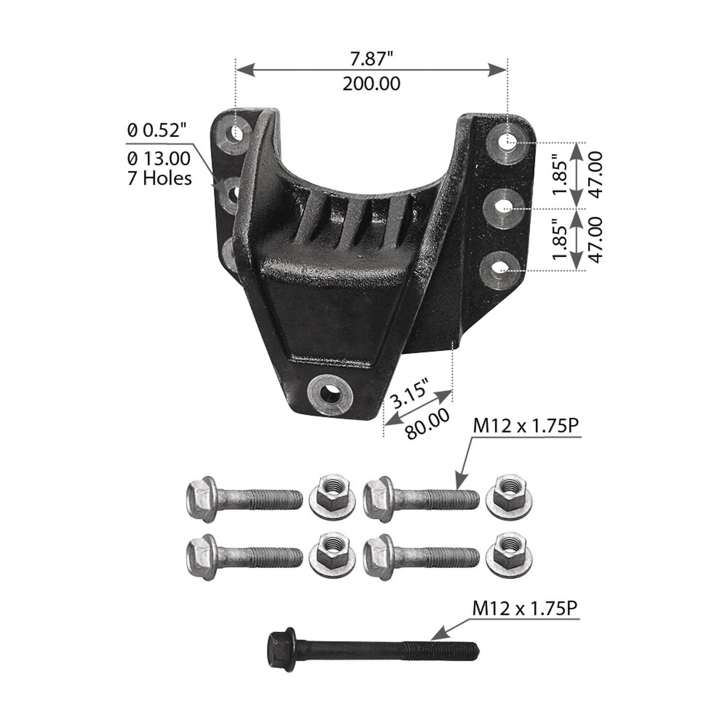 HANGER REAR LH '97-'09 ISUZU