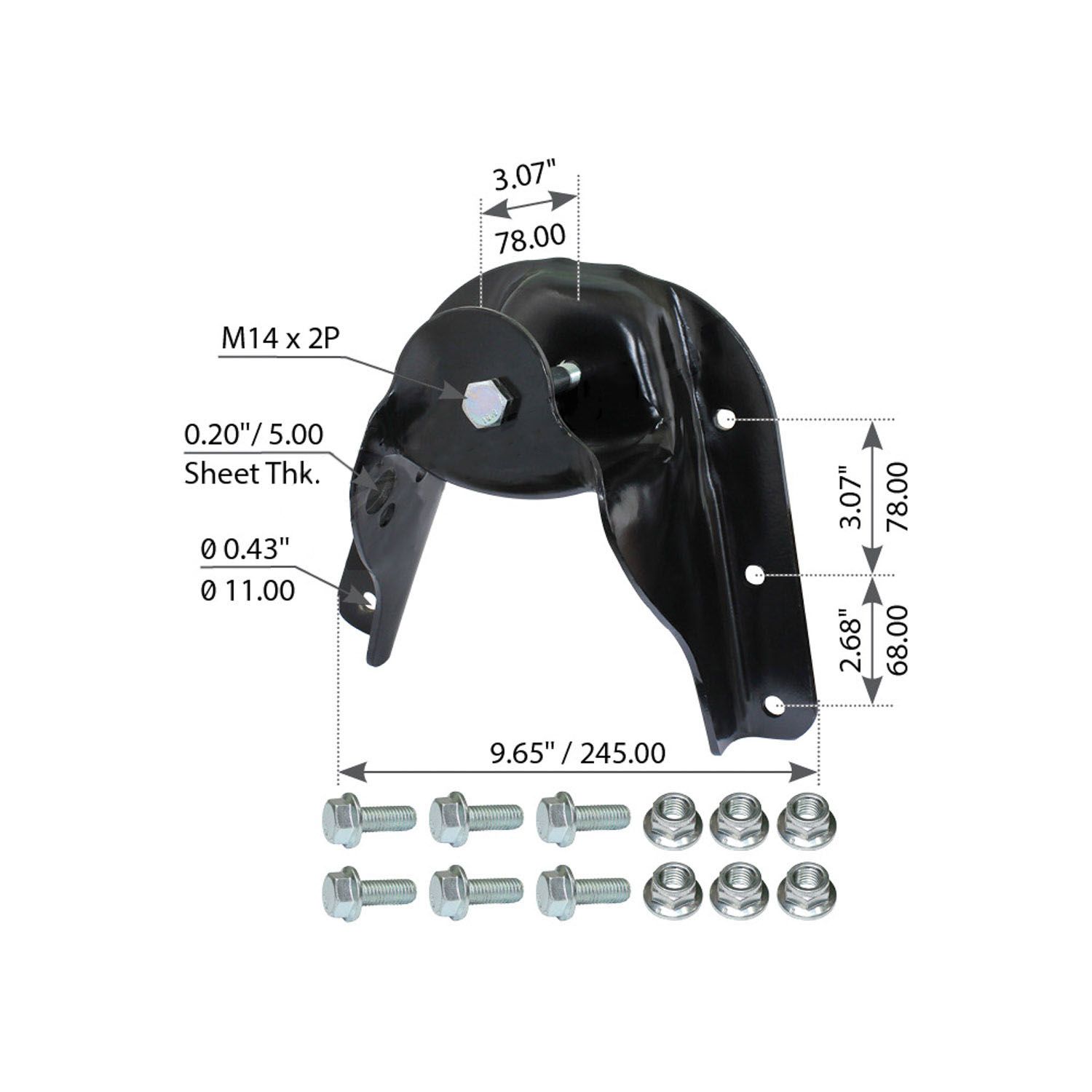HANGER FRONT '88-00 K1500-3500