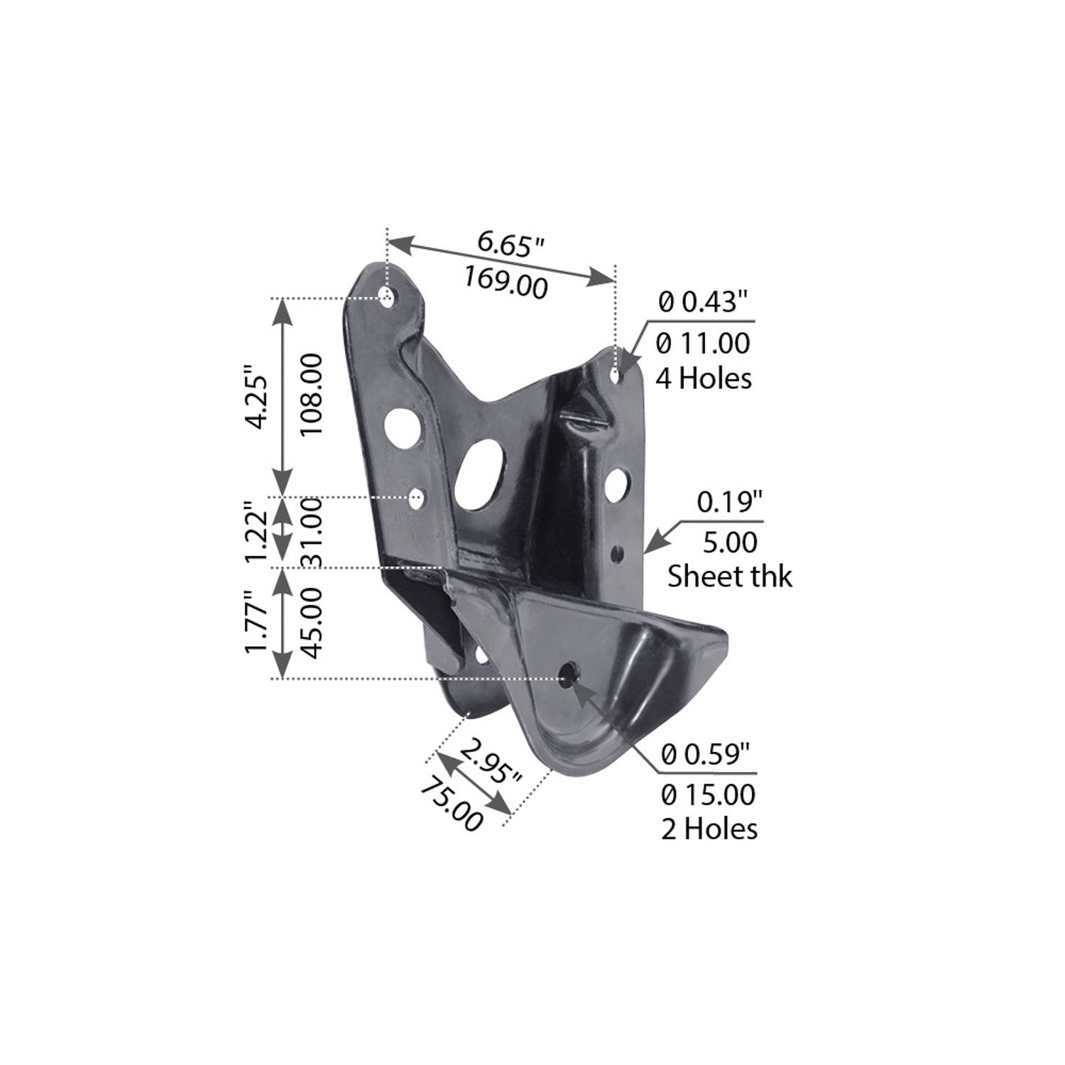 HANGER FRONT RH '00-'06 TUNDRA