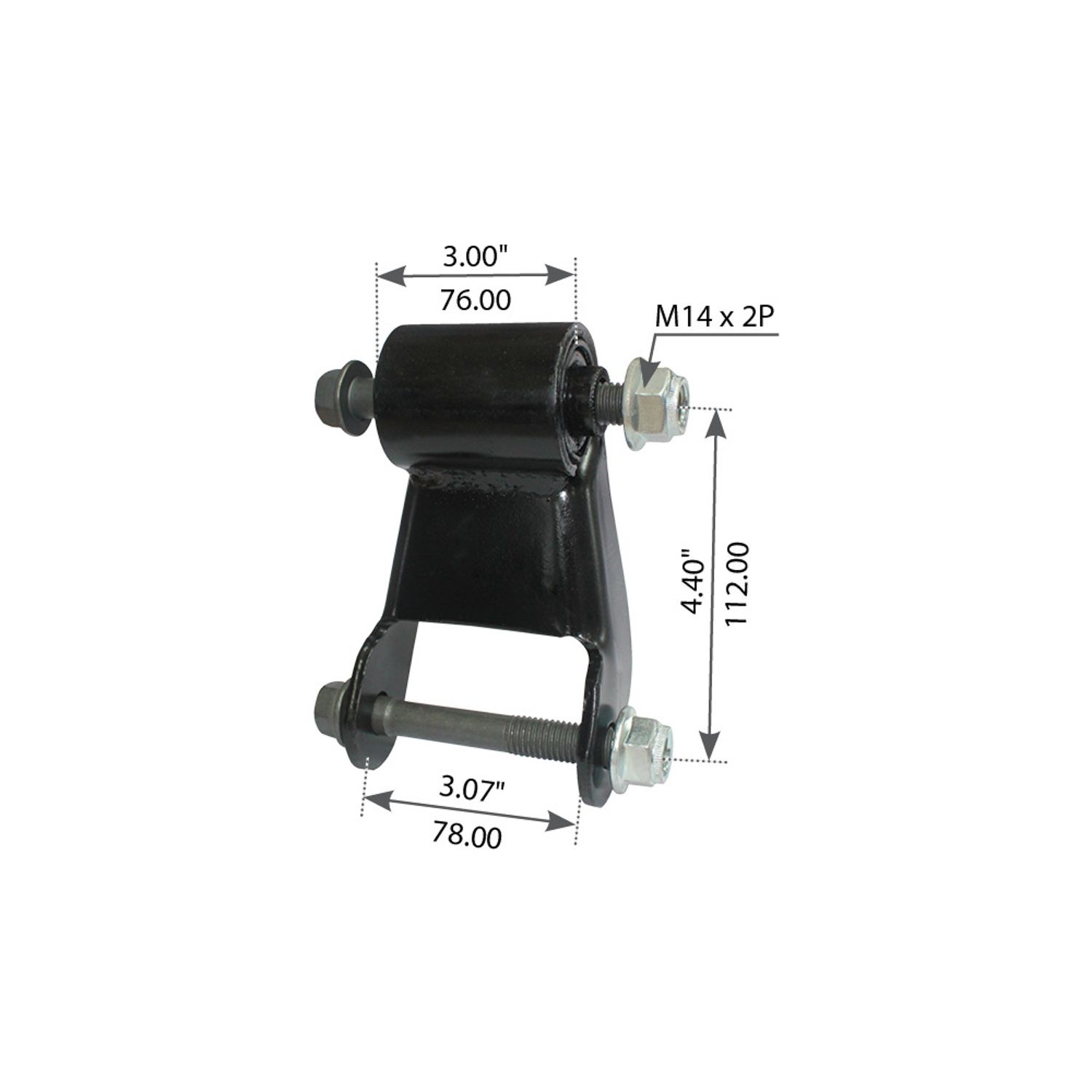 SHACKLE REAR '99-'13 GM 1500