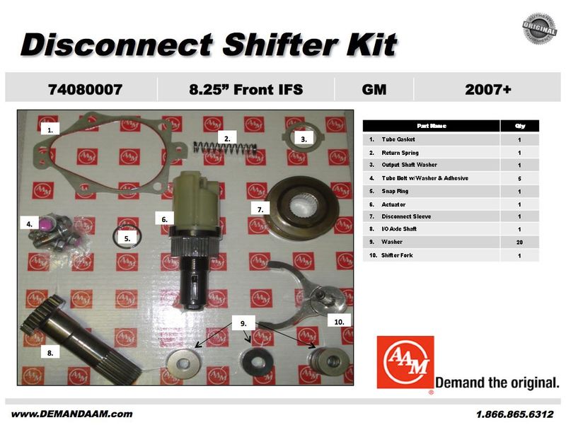 4WD Disconnect